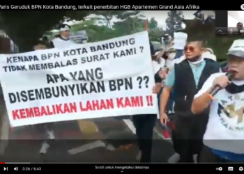 Ahli Waris Geruduk BPN Kota Bandung,  Ada Apa Dengan Apartemen Grand Asia Afrika Bandung ?