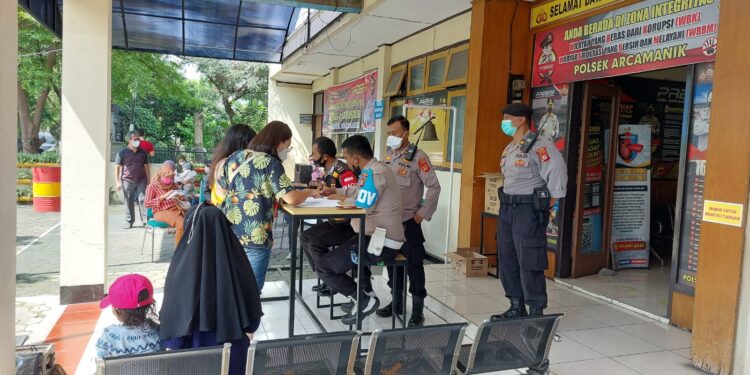 Gebyar Vaksinasi Presisi Polri, Polsek Arcamanik Diserbu