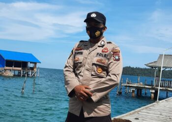 KAPOLSUBSEKTOR BATU BELUBANG HIMBAUKAN KEPADA MASYARAKAT PERHATIKAN CUACA SEBELUM AKTIVITAS DI LAUT