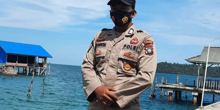 KAPOLSUBSEKTOR BATU BELUBANG HIMBAUKAN KEPADA MASYARAKAT PERHATIKAN CUACA SEBELUM AKTIVITAS DI LAUT