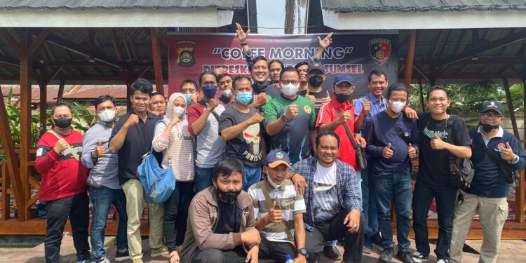 Dirreskrimum Polda Sumsel Coffee Morning Bersama Awak Media
