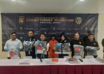 Wadireskrimum Polda Sumsel Lakukan Press Rilis Terhadap Kasus Pembunuhan Sadis Yang Dilakukan Oleh Tersangka Eeng
