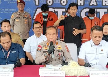 Sebanyak 17,2 ton Pupuk Bersubsidi  Digagalkan  Ditreskrimsus Polda Sumsel.
