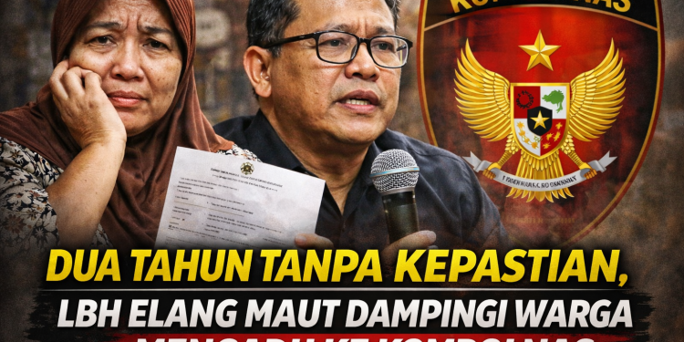 Dua Tahun Tanpa Kepastian, LBH Elang Maut Indonesia Dampingi Warga Mengadu ke Kompolnas