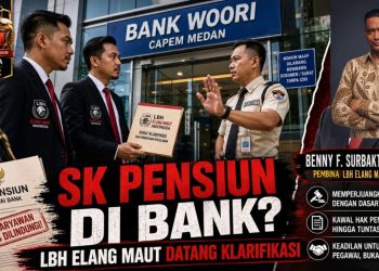 LBH Elang Maut Indonesia Pertanyakan Keberadaan SK Pensiun Pensiunan Polri di Bank Woori Capem Medan