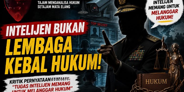 LBH Elang Maut Indonesia Kritik Pernyataan “Tugas Intelijen  untuk Melanggar Hukum”