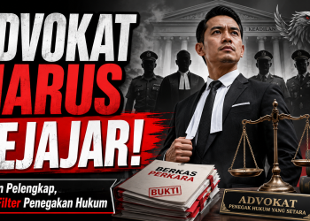 ADVOKAT HARUS BERDIRI SEJAJAR DENGAN PENEGAK HUKUM LAINNYA: BUKAN PELENGKAP, TETAPI FILTER PENEGAKAN HUKUM