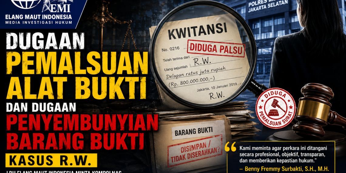 LBH EMI kawal Laporan Pemalsuan dan menyembunyikan Barang Bukti di Polres Jaksel
